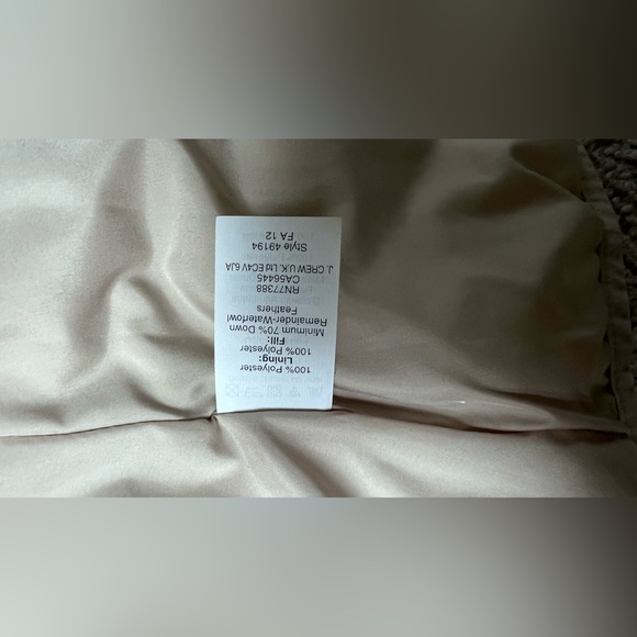 J. CREW CREAM PUFFER VEST SIZE XXS - Picture 9 of 10